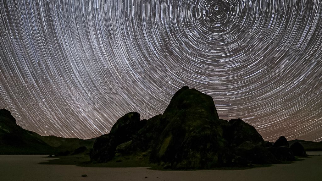 Star Trails Around Polaris